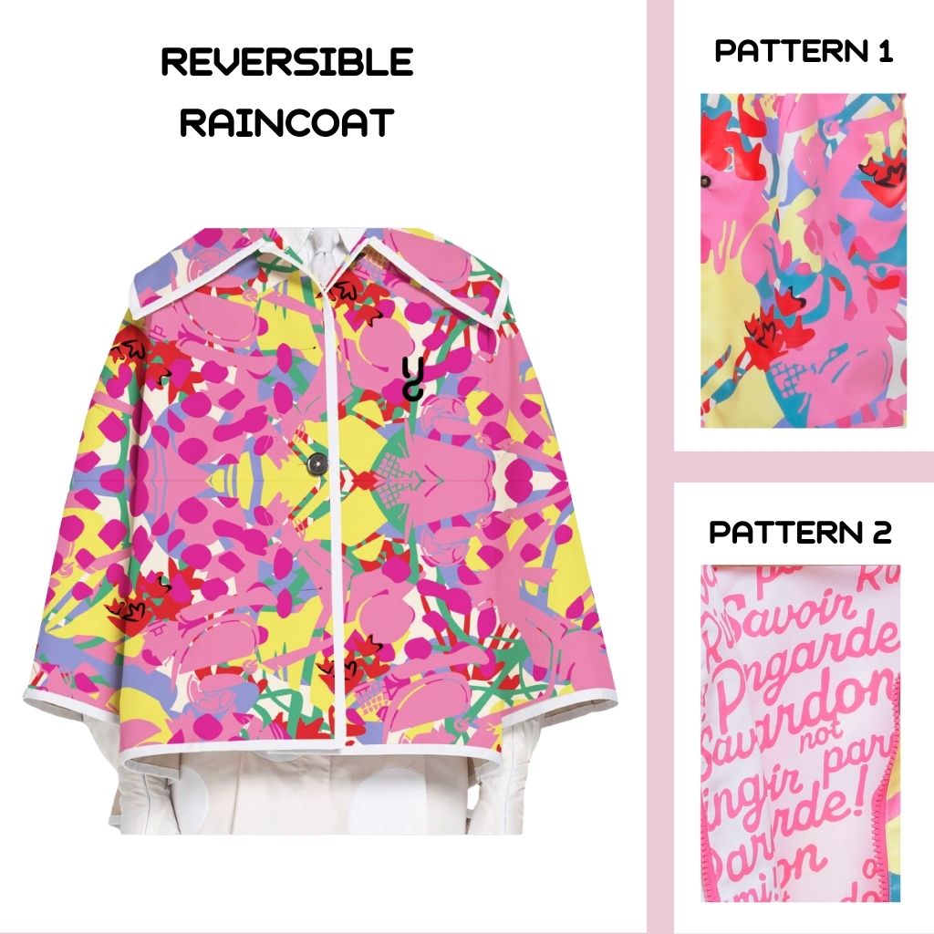 PINK CHAMPÉRE WOMEN'S RAINCOAT